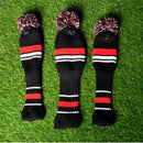 3Pcs Golf Clubs Wood Head Covers Golf Clubs Set Golf Knitting Golf Headcove