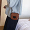 Casual Crocodile Leather Crossbody Bag Women Chain Shoulder Handbag (Brown)