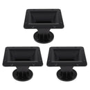 3 Pieces Car DJ 0.98inch Throat Speaker Wave Gear Horn Tweeter Plastic Black
