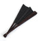 Men's Black Spun Silk Calligraphy Painting Writing Dancing Folding Hand Fan