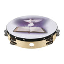 10 Inch Wooden Tambourine Pigeon Bible Music Percussion Instrument Tambouri J7V5