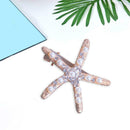 Fashion Sea Star Hair Clip Korean Rhinestone Bobby Pin Headwear Hair Accessories