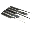 10Pcs Black Pro Salon Hair Styling Hairdressing Plastic Barbers Brush Combs Set