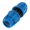 2Pcs PE Straight Union Garden Hose PE Connector Heavy Duty Water Hose Fittings