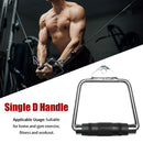 Cable Attachment Exercise With Rubber Handgrips Indoor Sports Single D Handle