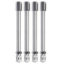 4pcs 100mm Chrome Tyre Valve Extension Twin Wheel Adapter for Truck Bus Van I9K9