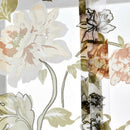 Chic Peony Short Roman Curtain Tie-up Shade Sheer Voile for Small Window