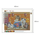 5D DIY Full Drill Diamond Painting Cats Fish Tank Cross Stitch Embroidery