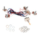Guitar Circuit Wiring 2V/2T Toggle Pickup Selector A500K B500K Pot Yellow