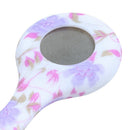 Rose red white flower pattern Silicone Nurses Brooch Tunic Fob Pocket Watch