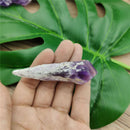 Big Amethyst Cluster Natural Quartz Crystal Point Wand Specimen Reiki Healing *1