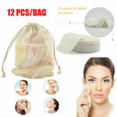 12X Reusable Facial Cleansing Pad Bamboo Cotton Makeup Remover Pads Face Wipes