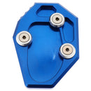 Blue Side Stand Enlarge Kickstand Extension Pad For YAMAHA MT-07 14-15