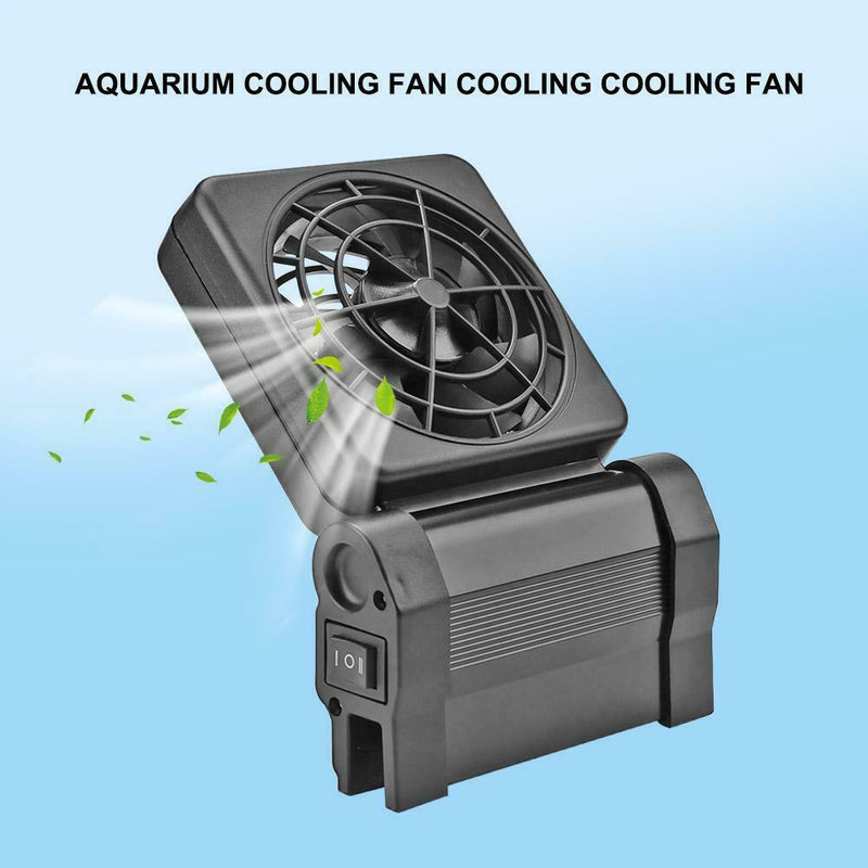 Aquarium Cooling Fan Multi-angle Temperature Control Fish Tank Cooler (S)