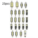 23Pcs Car Inside Light Dome Trunk License Plate Lamp LED White Bulb Read Kit