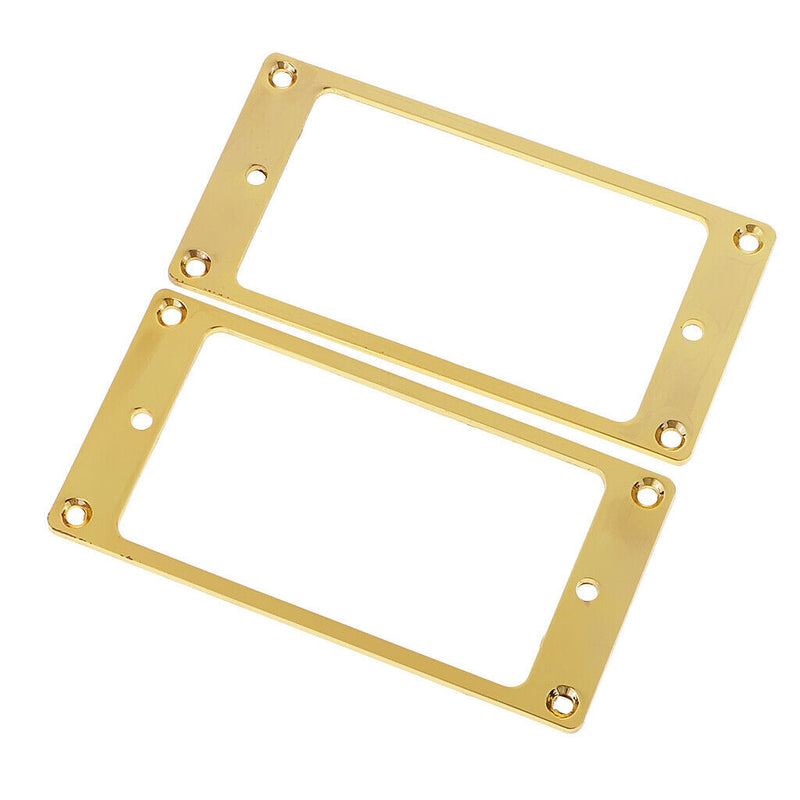 2 Pcs Metal Flat  Pickup Mounting Ring Set For Electric Guitar Spare Part - 2mm