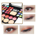 Eyeshadow Powder Palette Cheek Blusher Facial Concealer Bronzer with Brushes