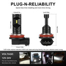 2Pcs H11 H8 H9 160W LED Fog Light Bulbs Car Driving Lamp DRL 6500K HID OZ