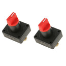 2Pcs 100A Battery Master Disconnect Rotary Cut Off Isolator Switch For Car