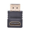 2PC HDMI 90 Degree ElbowConnector Male to Female Wall-mounted TV HDMI Adapter M&