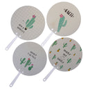 Hand Fan Cute Travel Fan Unicorns cactus cat Shape Cloth Fan Japanese Style