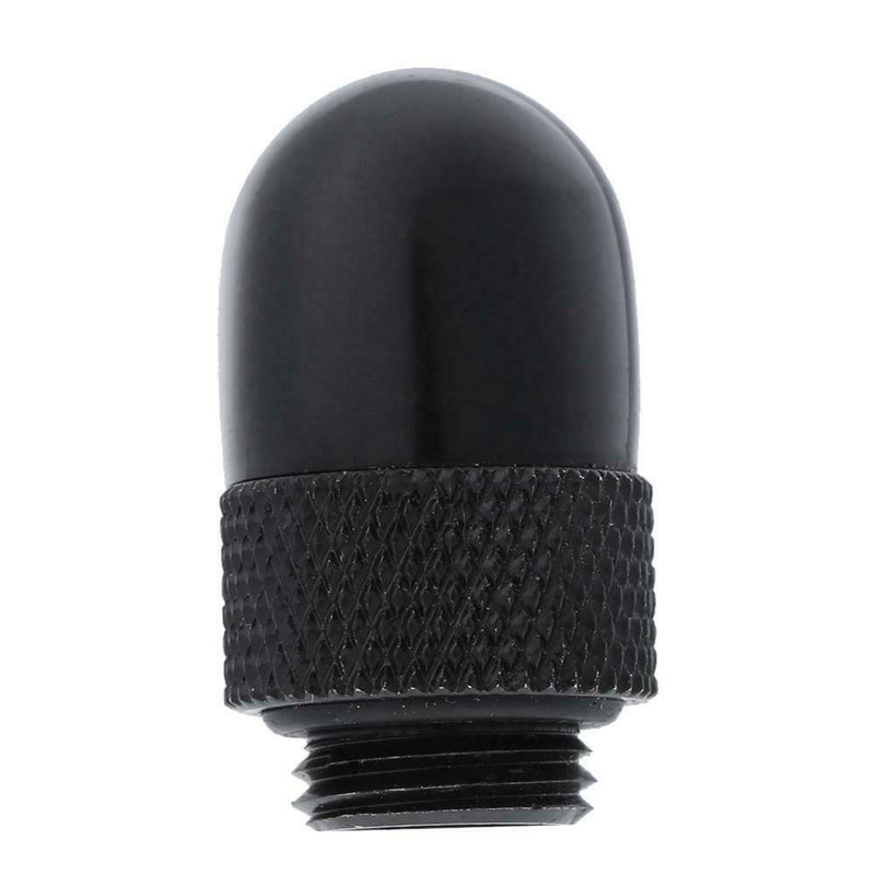 G1/4 Inner Outer Dual Thread 90 Degree Rotary Water Tube Connector(Black)