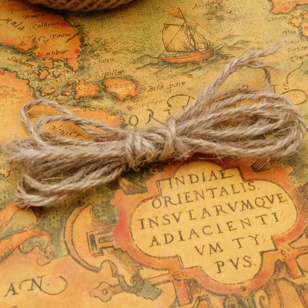 1 Roll 1.4 Metre Jute Twine Cord Dia Hemp Rope Pack Packaging Accessory DIY X7U5