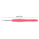 10pcs Metal Knitting Needles Crochet Hooks Tool With Ergonomic Grips 0.5-2.75mm