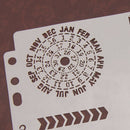 Reusable calendar Stencil Airbrush Art DIY Home Decor Scrapbooking Album Craft^i