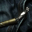Mini Pocket Bag Suspension Clip Stainless Steel with Key Chain Carabiner