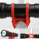 5Pcs silicone strap bike front light holder bicycle handlebar fixing tie LJ