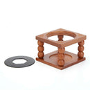 Lightweight Sealing Stamp Wax Furnace Wood Frame Metal Seal Stamp Stove Pot