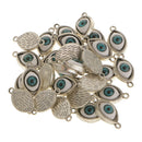 60pcs Alloy Evil Eye Charms Amulet Pendants For Jewelry Makings DIY Findings
