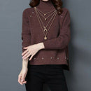 Women Multi-layer Chain Sequin Moon Pendant Crystal Choker Necklace Jewelry