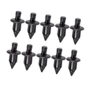 Black 50x Rivet Clip Retainers Nylon+30x Inner Fender Rivet Fastener Clips