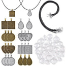 60Pcs/Set Pendant Bottom Trays Including Styles Pendant Bright Glass Caboch