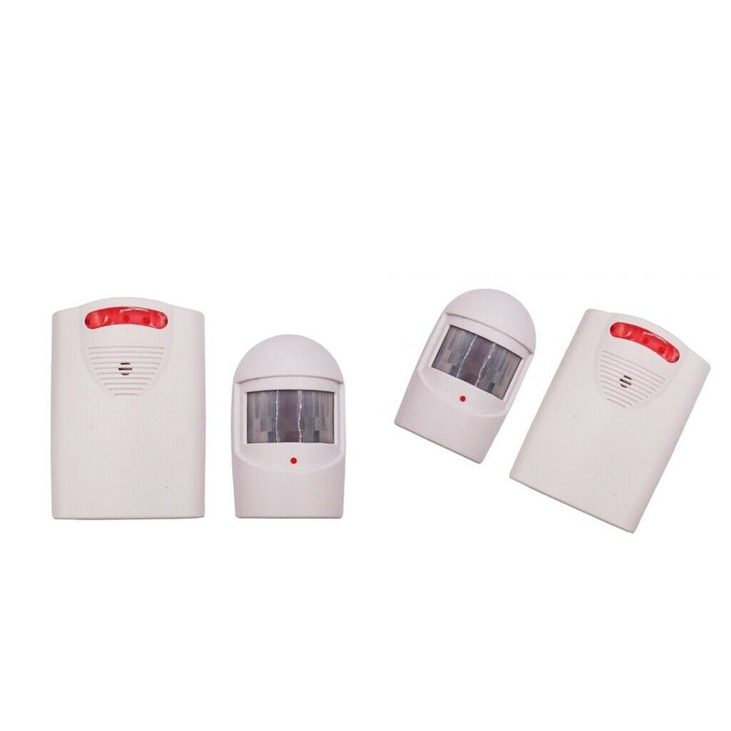 2xWireless Driveway Alarm PIR Motion Sensor Driveway Security Intruder Alert Kit