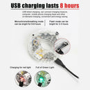 USB Rechargeable Balance Car Flower Drum Lamp Led Night Wheel Spokes Light