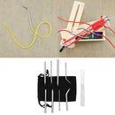 9x Paracord Bracelet Stainless Steel FID Lacing Stitching Needles Tool Set + Bag