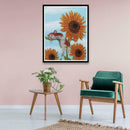 5D DIY Special Shaped Diamond Painting Sunflower Embroidery Bedroom Kits Decor