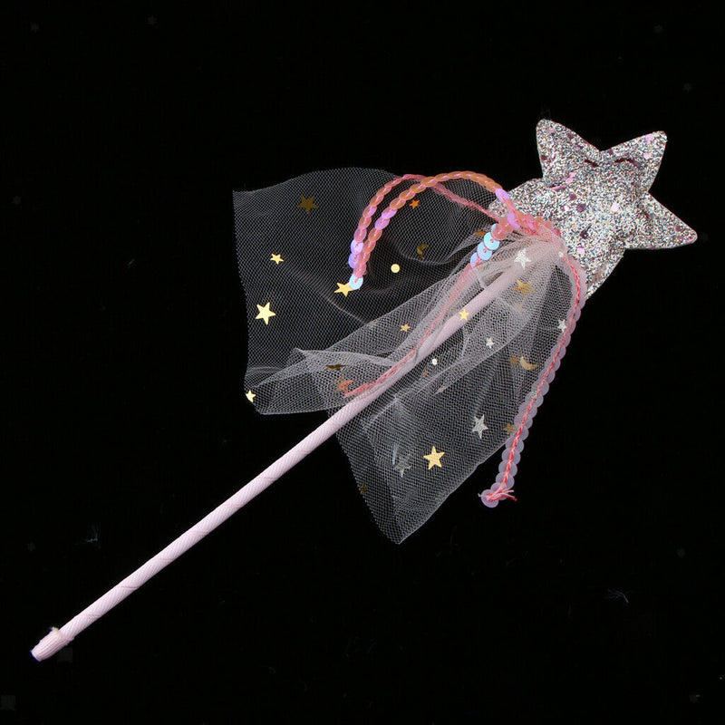 Shining Star Shape Princess Fairy Wands for Kids Girls Party Supplies Birthday