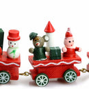 Funny Wood Christmas Gift Xmas Mini Train Decoration Decor Gift O3Q7