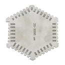 High precision hexagon stainless steel Wet film comb 25-3000um wet film thi
