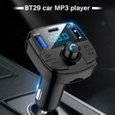 QC3.0 Wireless Bluetooth Handsfree Car FM Transmitter MP3 Player USB Charger Kit