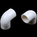 5 Pieces 20mm Dia 90 Angle Degree Elbow PVC Pipe Fittings Adapter Connector