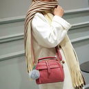 Women Messenger Handbag Shoulder Bag PU Leather Satchel Sling Bag/Cameo