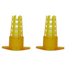 300Pcs Beekeeping Tools Cell Protector Cages Yellow Plastic Bee Queen Cage