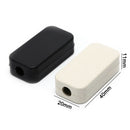 Small plastic housing power terminal box screw-free self-locking shell black ^