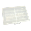 Transparent Plastic Organizer / Storage Box - Capacity 10 AA Batteries Or 10 AA