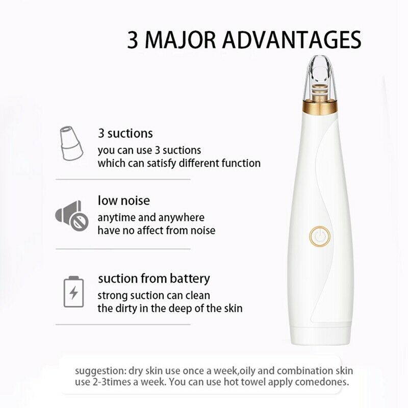 Blackhead Remover Face Acne Pimple Remover Tool Pore Vacuum Suction Cleaner P1Y6